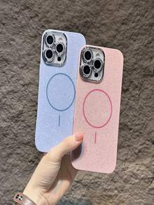 Luxury Bling Glitter Camera Lens Magsafe Magnetic Case Cover For IPhone 16/15/14/13/12/11/Pro/Promax - 橄欖綠 - 查看 4