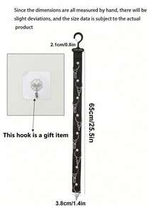 1pc Wardrobe Baseball Cap Storage Rack, Neutral Hat Rack With Hooks And Clips, Suitable For Wardrobe And Cabinet Doors, Hat Storage Racks On Doors And Walls, Suitable For Baseball Cap Enthusiasts To Store Closet Doors And Display Hat Racks. Bedroom, Organizer, Household Storage. Space Saving Cabinets And Door Hat Storage Racks, - Multicolor - View 11