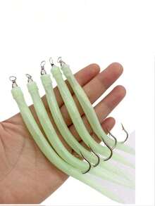 鳗鱼软饵钩，拖钓，诱饵软饵仿生饵，鱼钩软管鳗鱼饵，乳胶管，鳗鱼钩 - 彩色 - 查看 5