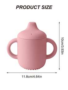 PopLittleOne 1PC Baby Silicone Sippy Cup With Double Handle Portable Water Bottle For Kids Feeding Learning Baby Items Leakproof Baby Cups - Multicolor - View 10