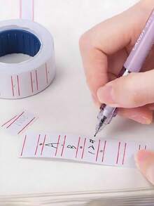 1 卷价格标签纸，适用于杂货店、零售店的价格标签贴纸（每卷/500 张）自粘标签、便利贴、组织标签、防水贴纸、手写姓名标签，适用于学校用品、返校