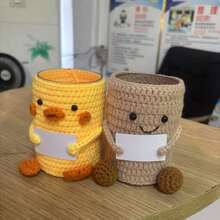 New Hand - Crochet Potato Pen Holder: Positive Vibes, Creative Desk Decor - Potato Pen Holder - View 5