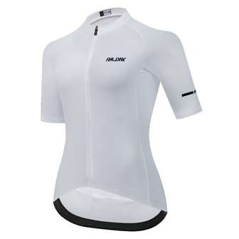 Camiseta de ciclismo minimalista para mujer RAUDAX, con diseño de doble tela, cremallera frontal de alta elasticidad, transpirable y de secado rápido para ciclismo de carretera para damas