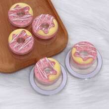 1 chiếc giá đỡ điện thoại hình bánh donut ngọt ngào, có nam châm và keo dán, giá đỡ để bàn di động có thể điều chỉnh. - Nhiều màu - Xem 1