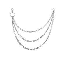 1 قطعة سلسلة بنطلون رجالي عصرية بسيطة، إكسسوار سلسلة جينز بطراز بانك وهيب هوب، إكسسوارات خريفية وشتوية، مناسبة للمراهقين والشباب والرجال، للاستخدام اليومي والخارجي والرياضي والعطلات والهدايا والأعياد