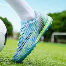 Ghete de fotbal pentru adolescenți, pantofi de fotbal noi, ușori, antiderapanți, cu crampoane lungi, pantofi de antrenament de fotbal la modă, pentru băieți și fete