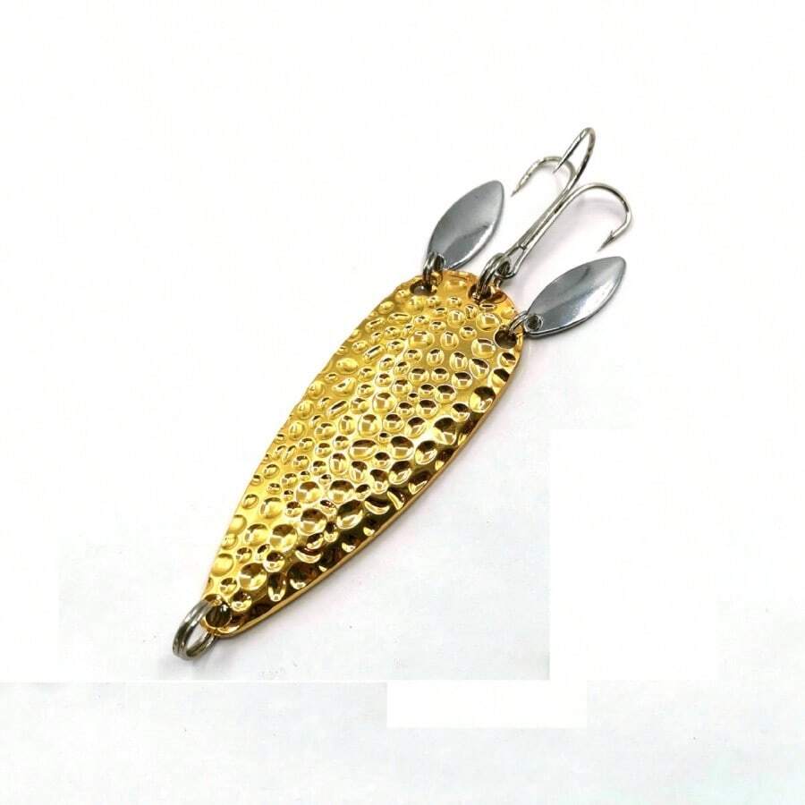 25g Gold/Silver Metal Lure With Rotating Sequins, Fishing Hooks, Casting Bait - Multicolor - View 1