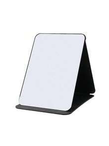 1 pieza Espejo de maquillaje minimalista para baño, espejo de tocador portátil para escritorio de oficina, hogar, espejo cosmético ajustable de mano, espejo de tocador para estudiantes, decoración del hogar, accesorio de baño