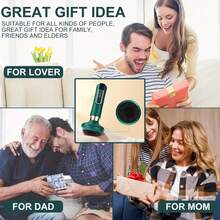 多功能按摩工具，智能便携设计，适用于家庭保健，1200mAh锂电池6级电动真空按摩器，身体按摩器充电按摩器智能负压装置，手持式脂肪块按摩器，可充电无线多功能按摩器。适用于在家按摩腹部、大腿、臀部和颈部 - 綠色 - 查看 5