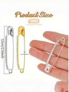 5 枚银色调水钻别针胸针 - 用于缝纫和手工制作的艺术别针，办公室配件，衬衫夹克珠宝，圣诞节万圣节衣服别针，有趣可爱的教师礼物