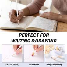 120 Pcs #2 HB Pencils With Eraser No 2 Unsharpened Wooden Hexagonal Pencils For Adults Gifts For School Exam Art Learning Office Sketching (Black) - 莫蘭迪波西米亞色彩 - 查看 5