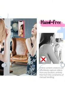 Juego de 3 piezas de soporte de teléfono con ventosa en forma de corazón de silicona, soporte de pared multifuncional con ventosa cuadrada antideslizante apto para la mayoría de los teléfonos, perfecto para fotografía en casa y al aire libre, soporte de teléfono portátil y móvil