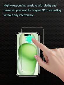 [Gói 2+1+2] 1 miếng dán màn hình tương thích với iPhone 15 + 2 miếng dán màn hình trước và 2 miếng dán bảo vệ ống kính máy ảnh, độ cứng 9H, độ nét cực cao, chống trầy xước, bao phủ toàn màn hình, kính cường lực, phim điện thoại di động cho 16 Pro Max/16/16 Pro/16 Plus/15 Pro Max/15/15 Pro/15 Plus/14 Pro Max/14/14 Pro/14 Plus/13 Pro Max/13/13 Pro/12/11/XS Max miếng dán bảo vệ màn hình, ốp bảo vệ ống kính máy ảnh, tương thích với ốp lưng iPhone, vật dụng bảo vệ màn hình thiết yếu, dùng cho tấm chắn hàng ngày, văn phòng, gia đình miếng dán bảo vệ màn hình điện thoại phụ kiện điện thoại chống nước chống sốc chống rơi chống rơi chống vân tay - Trong sáng - Xem 4