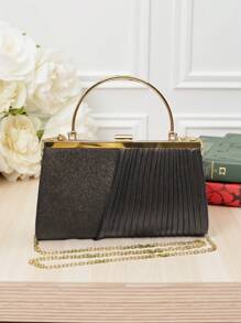 1 件褶皱闪光女士晚宴手提包