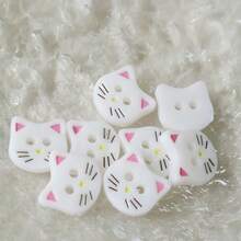 20/30/50 chiếc cúc nhỏ hình mèo hai mắt dễ thương dùng cho áo sơ mi, áo len cardigan, áo khoác, phụ kiện may vá trang trí thủ công DIY - Nhiều màu - Xem 13