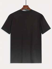 New Men's Summer 3D Digital Print  Pattern T-Shirt - Black Casual Short Sleeve Round Neck Top, Breathable And Durable For Daily Wear, Essential For Sports And Concerts, Machine Washable, Perfect Gift, Comfortable Loose Fit, Soft Texture, Street Style,  Printed Shirt, Streetwear - 混合色 - 查看 3