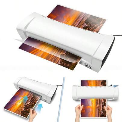 Vandise Compact & Portable A4/A5/A6 Laminator Machine 230mm, 3-In-1 Hot & Cold Laminating, Ultra Lightweight For Photos/Documents/Cards, Quick Bubble-Free Laminating, Perfect For School/Home/Office, Easy Storage & Travel Use