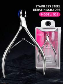 Cuticle Care Tools, Ukrainian Russian Stainless Steel Callus Remover Cuticle Nipper, Professional Hangnail Cutter, Nail Cuticle Trimmer, Nail Tool, Stainless Steel Cuticle Nipper With Sharp Blade, Manicure Tool, Double Spring, For Nail Care, Pedicure, Nail Tool (Silver)