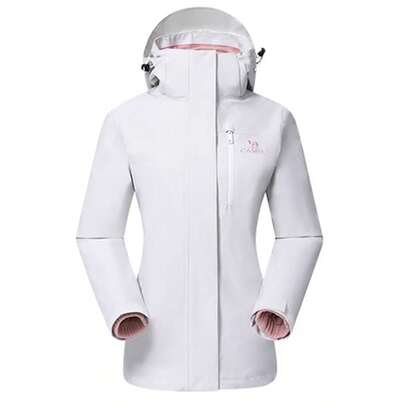 CAMEL CROWN Three-In-One Jacket, Plus Velvet And Thickened Outdoor Windproof And Waterproof Hiking And Mountaineering Clothing Jacket