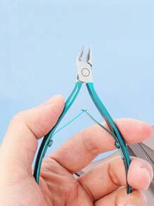 1 件装趾甲钳适用于厚嵌甲宽口防滑长柄趾甲刀修剪器双头死皮铲套装