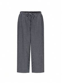 2026 Spring/Summer Plus Size Plaid Pants, Bohemian Style Beach Pants, Ibiza Music Festival Celebration, Derby Day Style - Multicolor - View 4