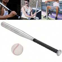 28'' Heavy Metal Baseball Rounder Softball Bat Silver Pole Stick Stainless - Variant1 - View 2