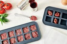 2 Tbsp Silicone Freezer Tray With Lid - Easy Meal Prep Container And Kitchen Storage Solution - Silicone Mold For Soup And Food Storage - Charcoal – 1-Pack,9832655