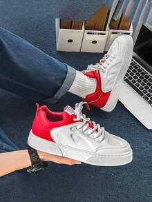 2025新款男士真皮休闲运动鞋运动鞋小白鞋平底休闲运动鞋厚底时尚