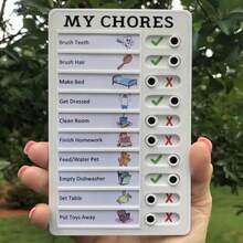 1pc Reusable Checklist Board - Replaceable Blank Paper For Home And Study Planning, Plastic Material, Task Management With Checkboxes, Task Organization | Checklist Board | Plastic Checklist Board, Checklist Organizer