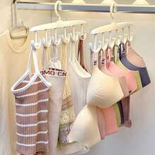 12-Hook Multi-Functional Hook Hanger Household Can Rotate Drying Rack Underwear Vest Hat Storage Rack Plastic Hanger - Multicolor - View 3