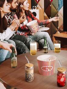 Clear Straw Bottle With Straw - Clear - View 5