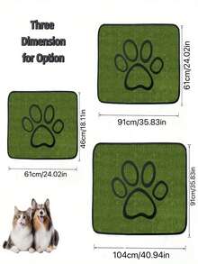 1 Pieza Almohadilla de orina de perro lavable, almohadilla reutilizable súper absorbente para entrenamiento de cachorros, piso, sofá, cama y jaula, almohadilla de enfermería a prueba de fugas y antideslizante para entrenamiento de mascotas - Multicolor - Ver 3