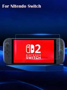 Yezodawee 1 Set Of Ultra-Clear High Transmittance Tempered Glass Screen Protector Compatible With Switch 2 OLED Model, 9H Hardness Anti-Scratch Anti-Glare, Reduce Eye Fatigue, Compatible With Switch/Switch Lite/Switch OLED 7.9 Inch - 1pc - View 3