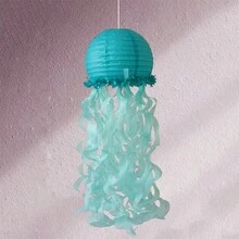 Hanging Jellyfish Paper Lanterns Under The Sea Decorations For Birthday Baby Shower Ocean Themed Party Supplies - Màu xanh đậm - Xem 2