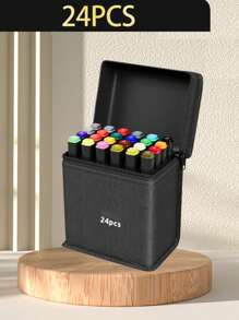 24/30/36/40/48/60/80/100/120/168 Colors Double Tip Art Marker Sets Professional Permanent Sketch Marker Pen For Art Drawing Painting Sketching Calligraphy Journal Planner Comics Design School Supplies Gift For Halloween School Supplies,Back To School