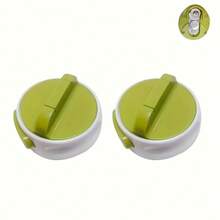 Premium Manual Can Opener - Effortless Operation With Safety Lock Feature - Perfect Compact Cooking Tool For Home & Travel - High-Quality Plastic Construction With Comfort Grip - Xanh lá cây (1 cái) - Xem 2