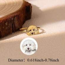 Customized Pet Portrait Rings, Pet Photo Rings, Your Pet Rings, Carved Dog Or Cat Rings, Pet Commemorative Jewelry, Personalized Pet Lover Gifts