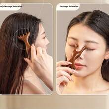 1pc Scalp Massager, Scraping Back Massager, Head Scraper, Portable Handheld SPA Head Massager, Compact And Easy To Carry, For Relaxing The Body, Deep Relaxation, Travel Supplies Essential, Back To School Supplies Essential!