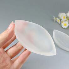 1 chiếc bát lăng trụ selenite trong mờ tự nhiên của Ma-rốc, bát selenite nhiều mặt lăng trụ, đồ trang trí đựng bát đựng vòng tay bằng đá thô, đồ trang trí nhà cửa, quà tặng ngày lễ - Selenit - Xem 4