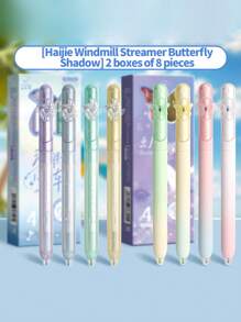 14pcs/8pcs/4pcs Rotating Twist Ballpoint Pens, High-Quality Ins Style Pens For Studying, Quick-Drying Black Ink Pens For Students, Smooth Writing Ballpoint Pens, Black Water-Based Pens, Back To School Supplies Gift