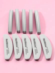 10 件迷你半月形 100/180 海绵抛光锉刀条。适用于日常化妆、舞会、婚礼、购物、约会、晚宴团队建设、节日化妆、母亲节礼物、毕业季礼物、节日睫毛、狂欢化妆、狂欢派对。、美甲用品、美甲工具、美甲工具、返校、指甲、按压指甲的美甲工具