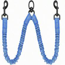 1pc 360° Swivel Dog Leash, Anti-, Shock Absorbing Reflective Elastic Leash, Comfortable For Walking 2 Dogs