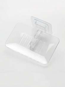 Acrylic Drainage Soap Dish, Wall Mounted Adhesive Soap Holder, Plastic Soap Box For Bathroom, Crystal Model Drainage Soap Box, Wall Mounted Soap Box, Non-Waterlogged Soap Holder, Soap Tray, Soap Holder, Soap Box Soap Box