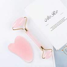 1 Piece Facial Beauty Massage Set, Including Roller, Massage Board, Body Back Scraping Board, Pink And White Options, Beauty, Skin Care Products, Spa, Self-Care, Skin Care Tools, Facial Care, Aesthetic Accessories, Massage Face Massage Tools, Facial Roller, ABS Material - Multicolor - View 13