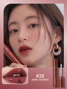 Rom&Nd Juice Lip Gloss - Water-Resistant Matte Lip Cream - Moisturizing And Non-Greasy Lip Lipstick - Korean Makeup - 20 Dark Coconut - View 2