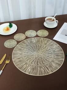 1-12 件可水洗耐热餐垫、可擦拭餐桌布和杯垫，适用于露营、节日、婚礼、派对