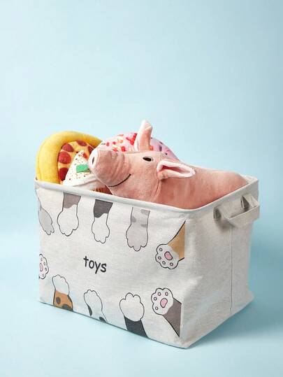 PETSIN 1pc Minimalist Style Dirty Clothes Storage Basket For Pet Clothes And Toys