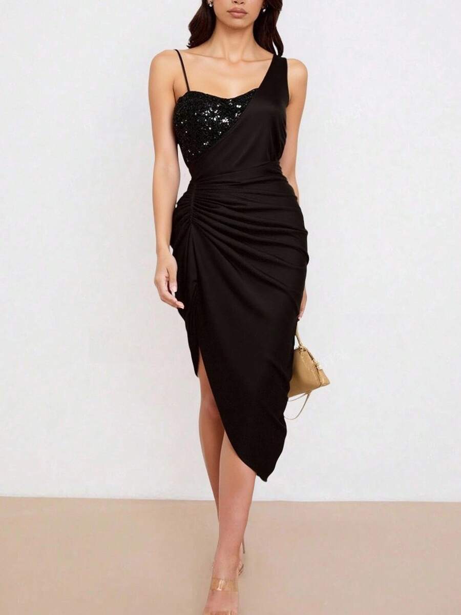 Women Cocktail Dresses - Black - View 1