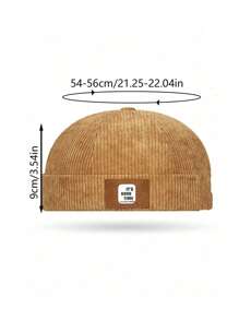 1 件字母印花灯芯绒棒球帽，休闲街头摩托车风格，百搭帽子，男士理想礼物男士遮阳帽夏季帽子，适合徒步旅行和钓鱼等夏季户外活动