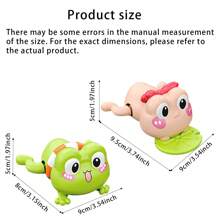 2 paquets de jouets de bain grenouilles de natation mignonnes pour enfants de 3 ans et plus, jouets de bain à remonter pour bébé, jouets flottants d'animaux pour enfants de 3 ans et plus, garçons et filles, jouets d'eau pour le bain